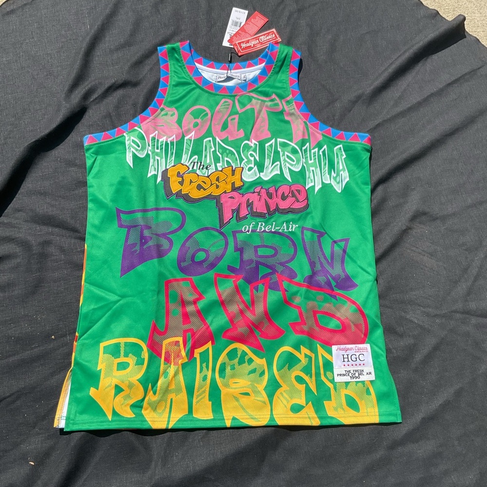 Fresh Prince Of Bel Air HEADGEAR Classic Basketball Jersey 3XL NWT